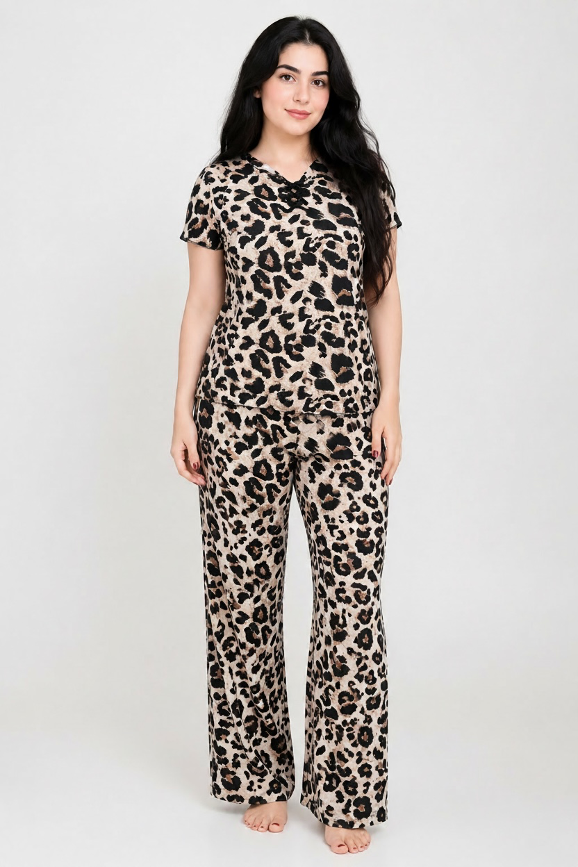 Leopard Bow Pyjama