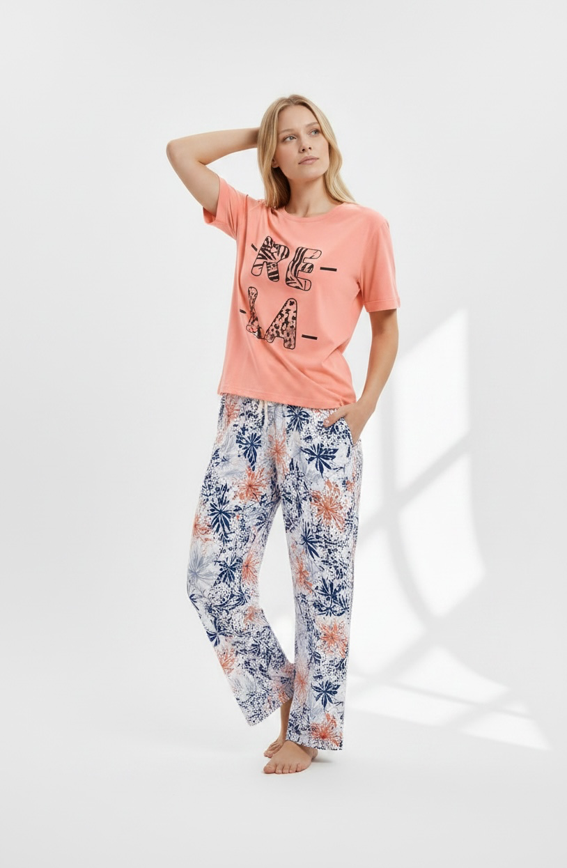 Orange Cotton Pyjama