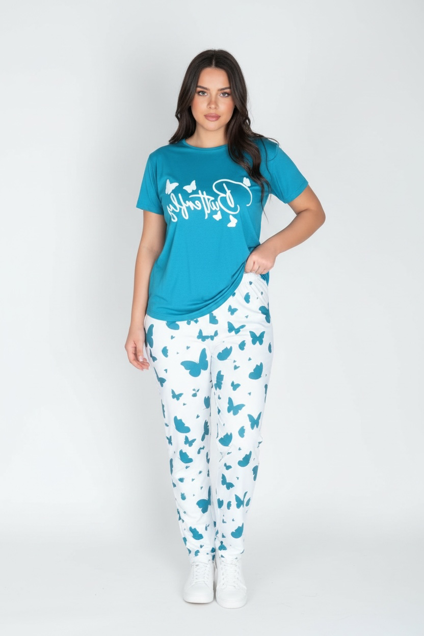 Aqua Cotton Pyjama
