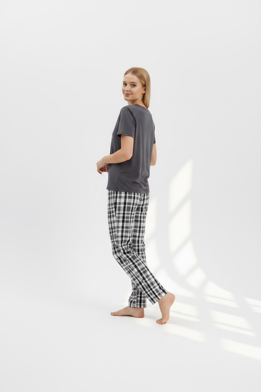 Dark Gary Cotton Pyjama