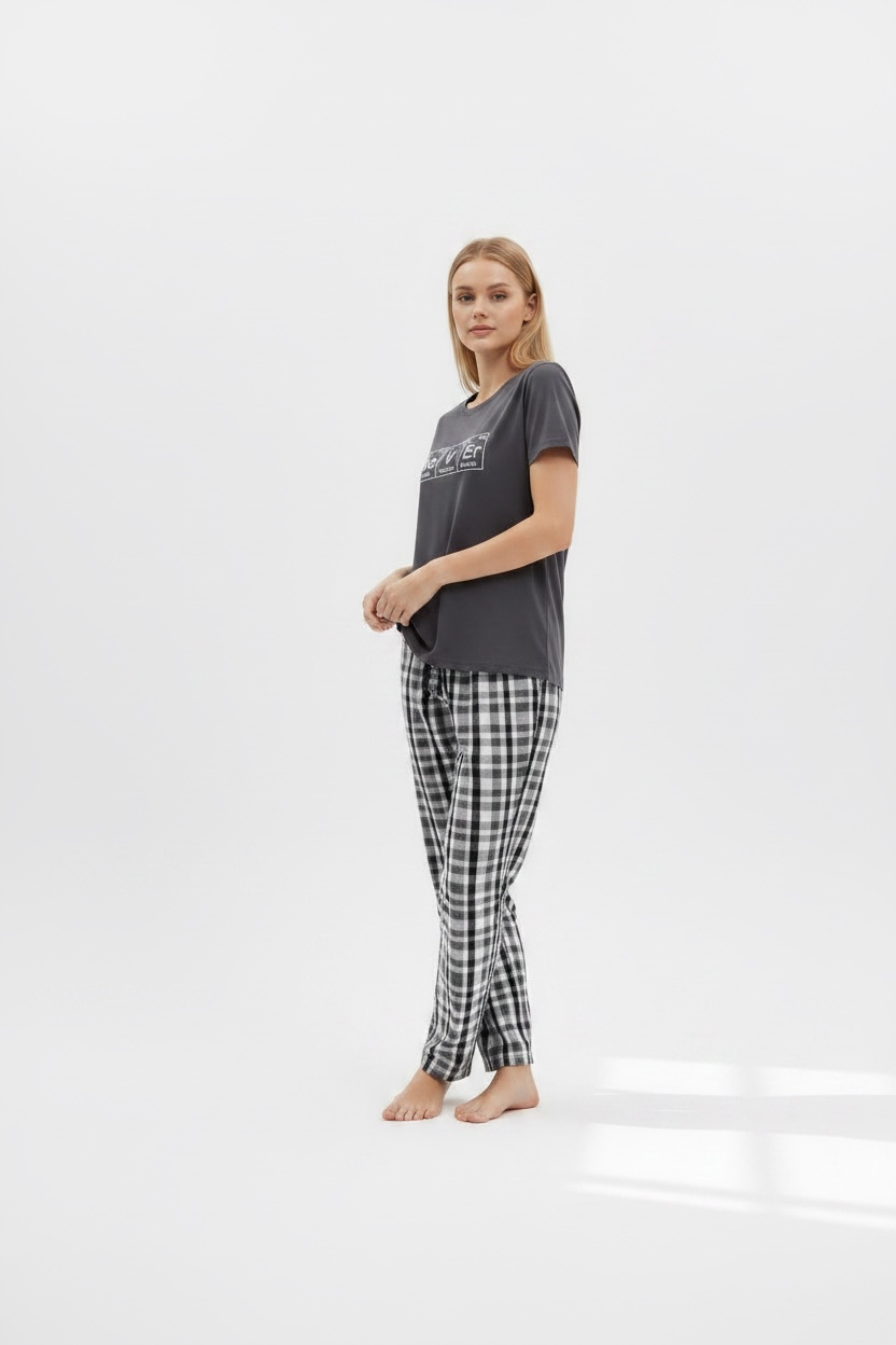 Dark Gary Cotton Pyjama