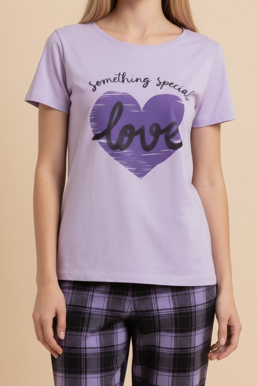 Purple Cotton Pyjama