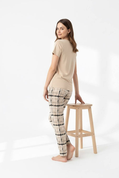 Biege Cotton Pyjama